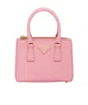 Prada Galleria Saffiano Leather Micro Bag In Pink