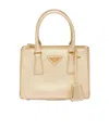 Prada Women Galleria Saffiano Leather Mini Bag In Yellow