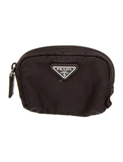 Pre-owned Prada Micro Re-nylon Pouch In Black