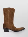 Prada Texan Suede Boots Boots And Ankle Boots Brown