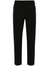 Prada Tailored Anthracite Trousers With Classic Waistband In Nero