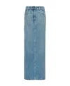 Prada Denim Maxi-skirt In Blue
