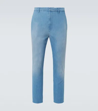 Prada Mid-rise Slim Jeans In Blue