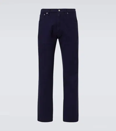 Prada Mid-rise Straight Jeans In Blau