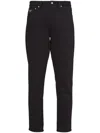 Prada Mid-rise Straight-leg Jeans In Black
