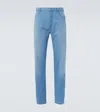 Prada Denim Jeans With Belt Loops And Straight Leg In Blue