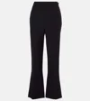 Shop Prada Mid-rise Straight Pants In Schwarz