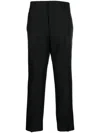 Prada Mid-rise Tailored Trousers In Black