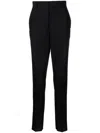Prada Mid-rise Tailored Trousers Clothing In Black