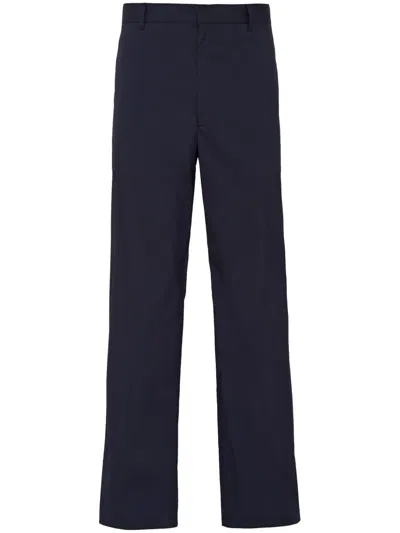 PRADA MID-RISE TAPERED TROUSERS