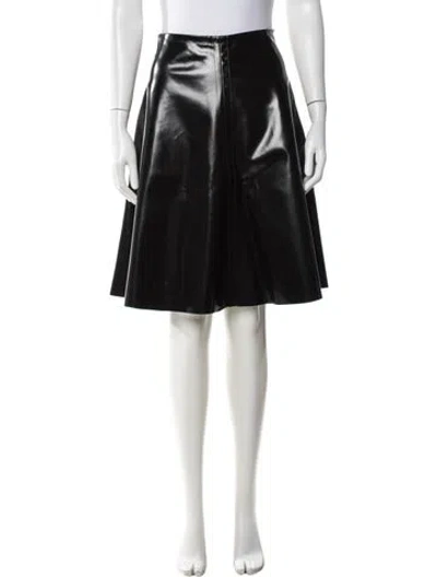 Pre-owned Prada Midi Length Skirt In Black