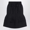 Prada Midi Skirt In Chevron In Blue