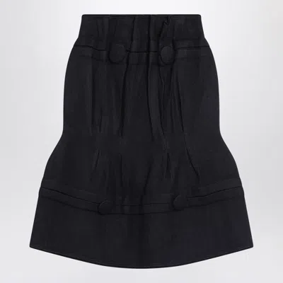 PRADA PRADA MIDI SKIRT IN CHEVRON