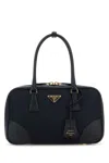 Prada Midnight Blue Canvas Medium Re-edition 1978 Handbag In Blue