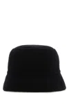 Prada Women's Midnight Cashmere Bucket Hat In Nero+blu
