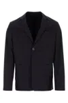 Prada Structured Cotton Blazer With Notch Lapels