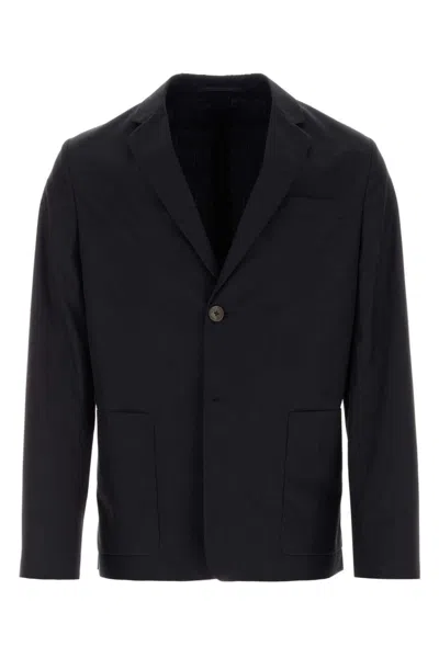 PRADA MIDNIGHT BLUE COTTON BLAZER