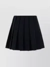 Prada Midnight Blue Drill Mini Skirt In Black