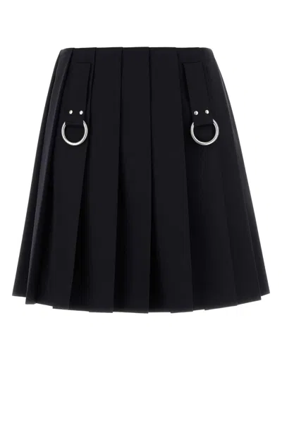 PRADA MIDNIGHT BLUE GABARDINE SKIRT