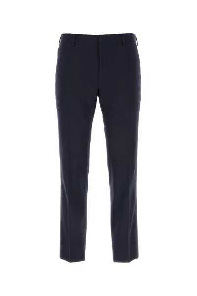PRADA MIDNIGHT BLUE STRETCH WOOL PANT