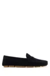 Prada Midnight Blue Suede Loafers