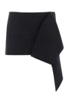 Prada Cloth Wool And Cashmere Miniskirt In Blue