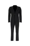 Prada Completo In Misto Lana Nera  Uomo In Black