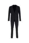 Prada Completo In Misto Lana Nera  Uomo In Blue