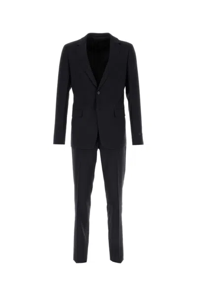 PRADA MIDNIGHT BLUE WOOL BLEND SUIT