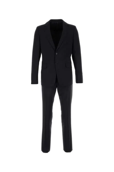 PRADA PRADA MIDNIGHT BLUE WOOL BLEND SUIT