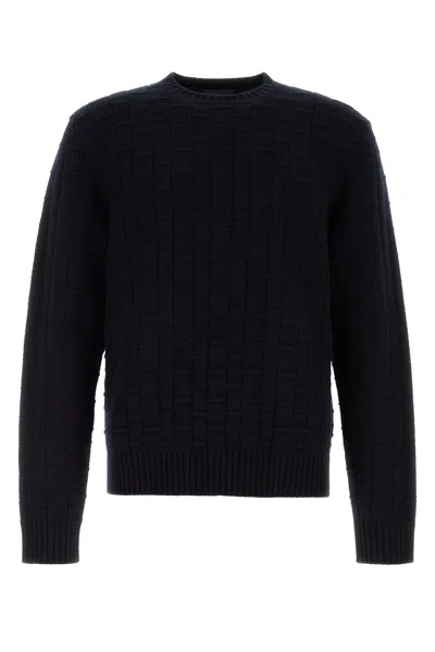 PRADA MIDNIGHT BLUE WOOL BLEND SWEATER
