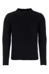 Prada Ribbed Wool Blend Sweater In Blue