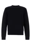 Prada Navy Blue Wool Blend Sweater In Bleu