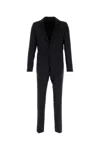 Prada Suit Wool Blend Notch Lapels In Blunero
