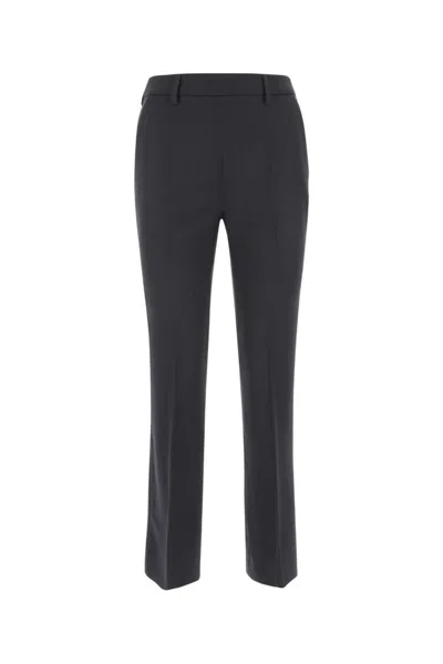 PRADA MIDNIGHT BLUE WOOL CIGARETTE PANT