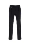 Prada Tailored Wool Trousers With Pleats And Pockets In Blue