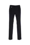 Prada Tailored Wool Trousers With Pleats And Pockets In Blue