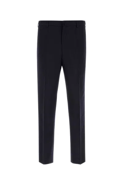 PRADA PRADA MIDNIGHT BLUE WOOL PANT