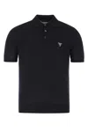 Prada Midnight Blue Wool Polo Shirt