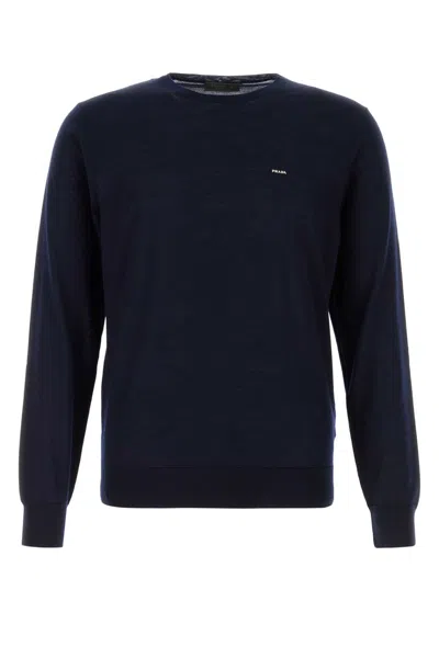 Prada Midnight Blue Wool Sweater