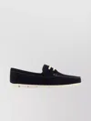 PRADA MIDNIGHT SUEDE DRIVER LOAFERS