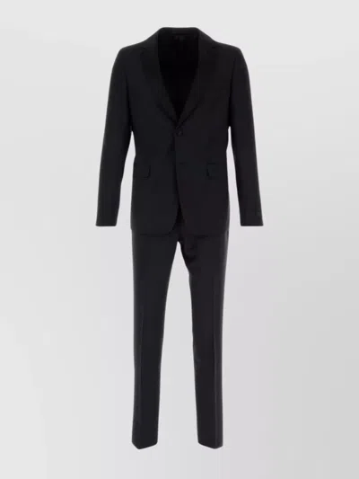 PRADA MIDNIGHT WOOL BLEND TUXEDO