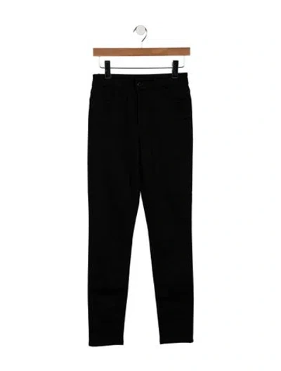Pre-owned Prada Mid-rise Skinny Leg Jeans In Black
