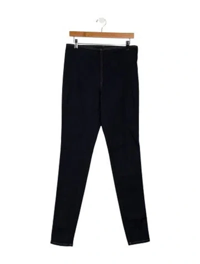 Pre-owned Prada Mid-rise Skinny Leg Jeans In Blue