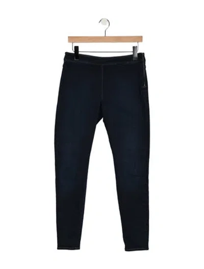 Pre-owned Prada Mid-rise Skinny Leg Jeans In Blue