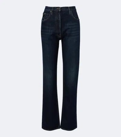 Prada Mid-rise Straight Jeans In Blue