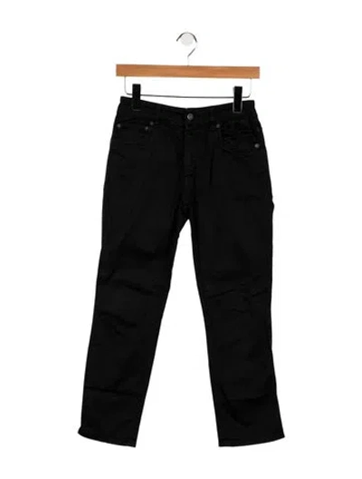 Pre-owned Prada Mid-rise Straight Leg Jeans In Black