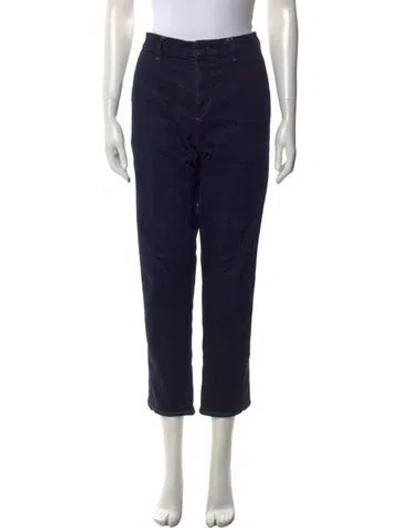 Pre-owned Prada Mid-rise Straight Leg Jeans In Blue