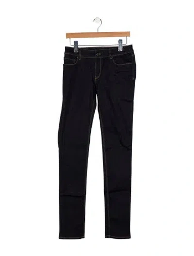 Pre-owned Prada Mid-rise Straight Leg Jeans In Blue
