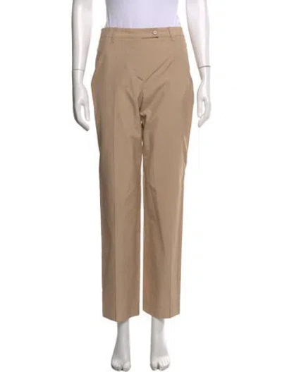 Pre-owned Prada Mid-rise Straight Leg Jeans In Neutral
